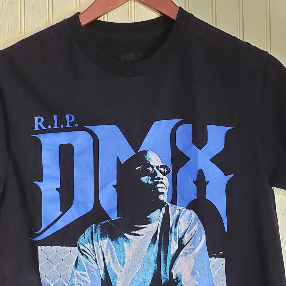 DMX Shirt Mens Small Black RIP Memorial Photo Graphic Hip Hop Rap Tee Tagless